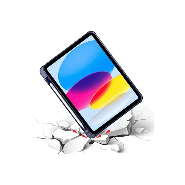 Apple İpad 2022 10.9 (10.nesil) Kılıf Kalemlikli Mars Tablet Kılıfı - Lacivert