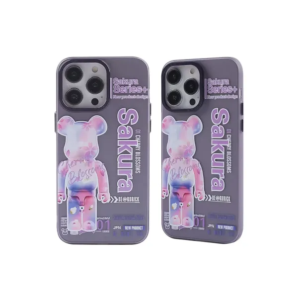Apple İphone 13 Pro Kılıf Prada Desenli Kapak - Prada Mor - 1