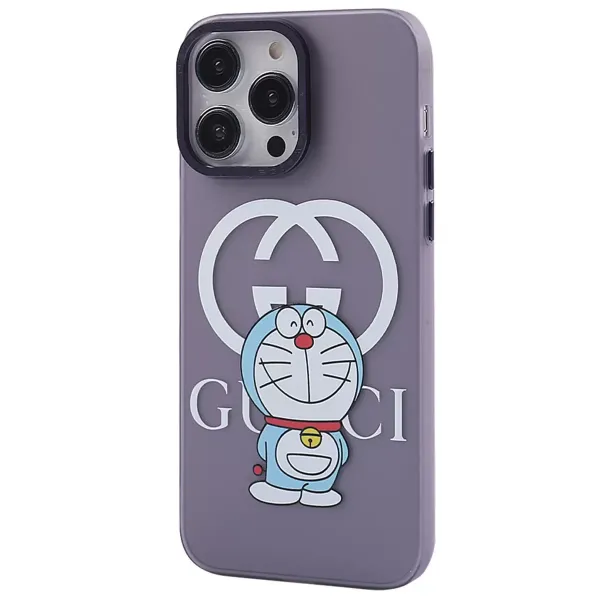 Apple İphone 14 Pro Kılıf Prada Desenli Kapak - Prada Mor - 3
