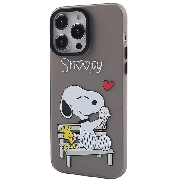 Apple İphone 14 Pro Kılıf Prada Desenli Kapak - Prada Siyah - 2