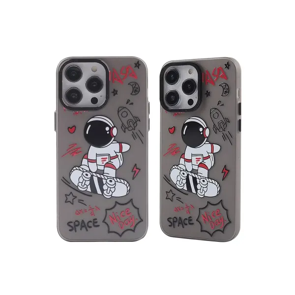 Apple İphone 14 Pro Max Kılıf Prada Desenli Kapak - Prada Siyah - 1