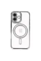 Apple İphone 16 Kılıf Joke Simli Magneticsafe Kılıf - Gri