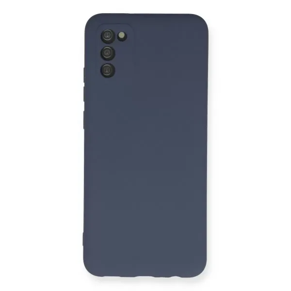 Samsung Galaxy A03s Kılıf Nano İçi Kadife Silikon - Gri