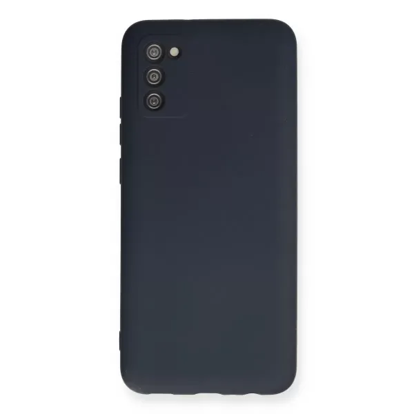 Samsung Galaxy A03s Kılıf Nano İçi Kadife Silikon - Lacivert