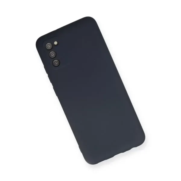 Samsung Galaxy A03s Kılıf Nano İçi Kadife Silikon - Lacivert