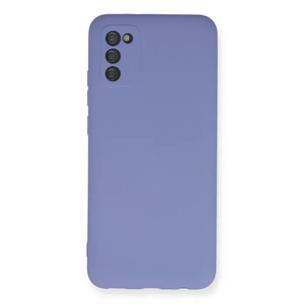Samsung Galaxy A03s Kılıf Nano İçi Kadife Silikon - Lila