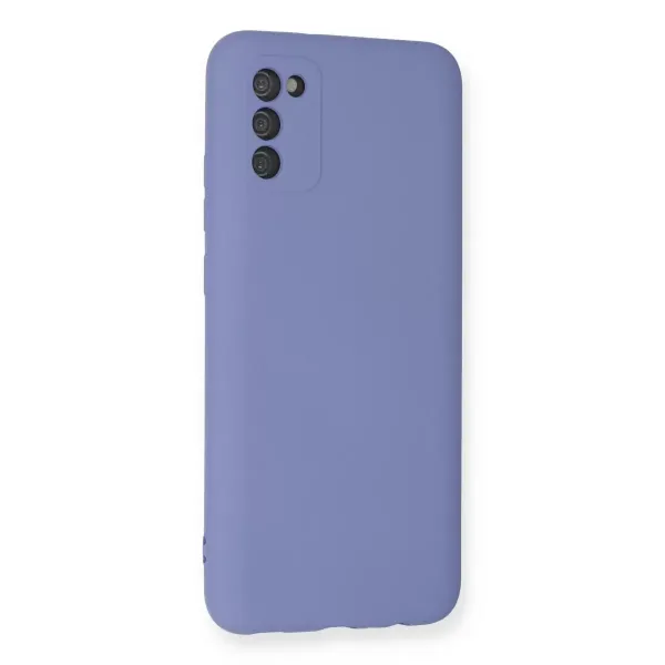 Samsung Galaxy A03s Kılıf Nano İçi Kadife Silikon - Lila