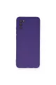 Samsung Galaxy A03s Kılıf Nano İçi Kadife Silikon - Mor
