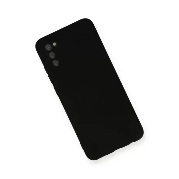 Samsung Galaxy A03s Kılıf Nano İçi Kadife Silikon - Siyah