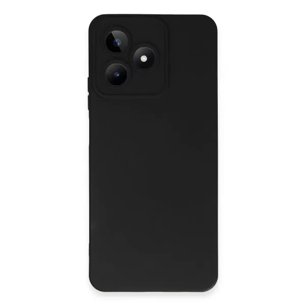 Realme C53 Kılıf Nano İçi Kadife Silikon - Siyah