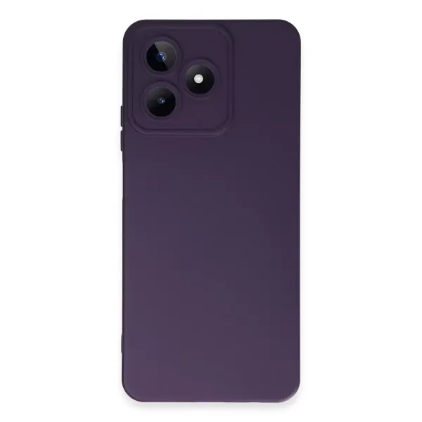Realme C53 Kılıf Nano İçi Kadife Silikon - Mor