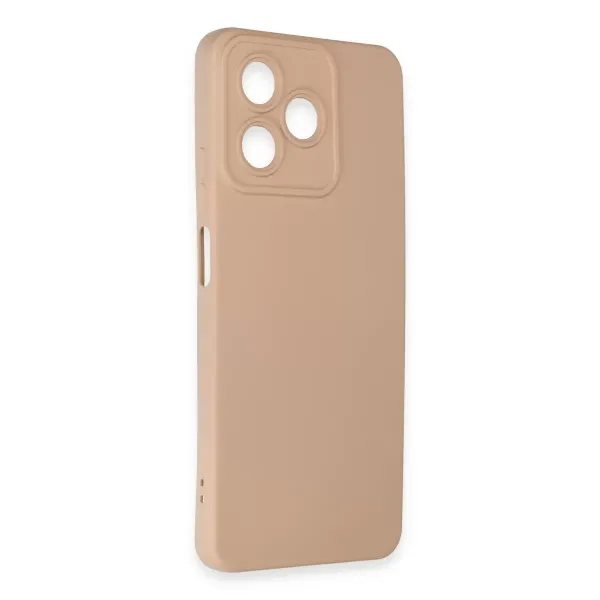 Realme C53 Kılıf Nano İçi Kadife Silikon - Pudra