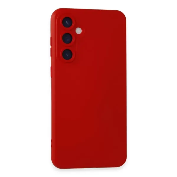Samsung Galaxy S23 Fe Kılıf Nano İçi Kadife Silikon - Kırmızı