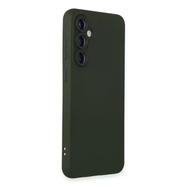 Samsung Galaxy S23 Fe Kılıf Nano İçi Kadife Silikon - Koyu Yeşil
