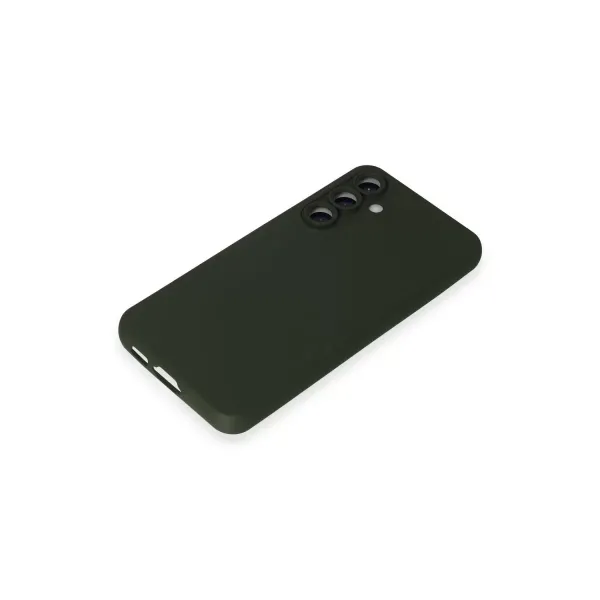 Samsung Galaxy S23 Fe Kılıf Nano İçi Kadife Silikon - Koyu Yeşil