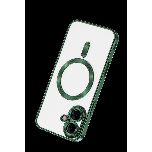 Apple İphone 16 Kılıf Kross Magneticsafe Kapak - Koyu Yeşil