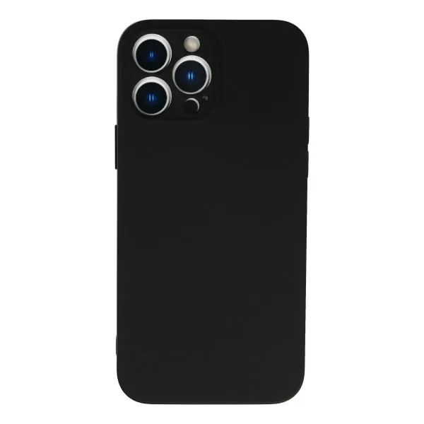 Apple İphone 13 Pro Kılıf Nano İçi Kadife Silikon - Siyah