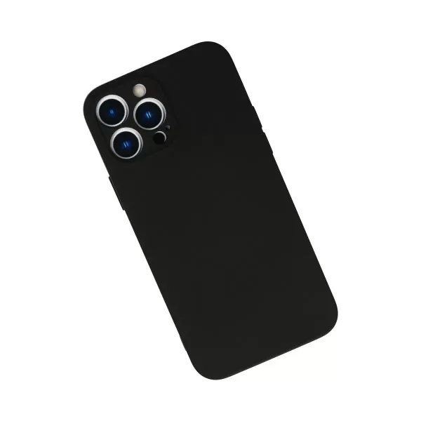 Apple İphone 13 Pro Kılıf Nano İçi Kadife Silikon - Siyah