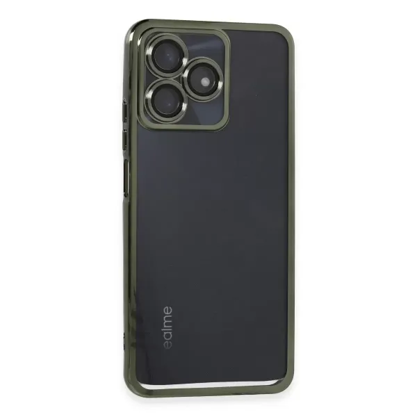 Realme C53 Kılıf Razer Lensli Silikon - Yeşil