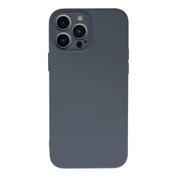 Apple İphone 13 Pro Kılıf Nano İçi Kadife Silikon - Gri
