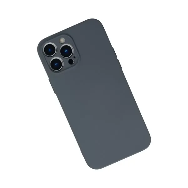 Apple İphone 13 Pro Kılıf Nano İçi Kadife Silikon - Gri