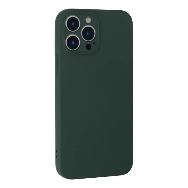 Apple İphone 13 Pro Kılıf Nano İçi Kadife Silikon - Koyu Yeşil