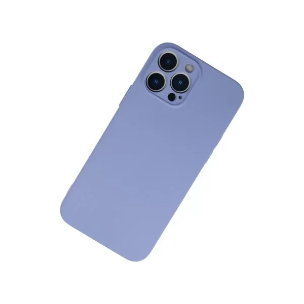 Apple İphone 13 Pro Kılıf Nano İçi Kadife Silikon - Lila
