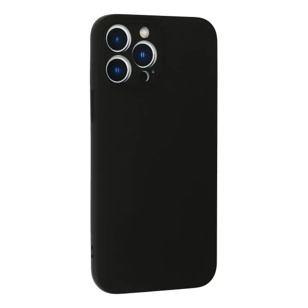 Apple İphone 13 Pro Max Kılıf Nano İçi Kadife Silikon - Siyah