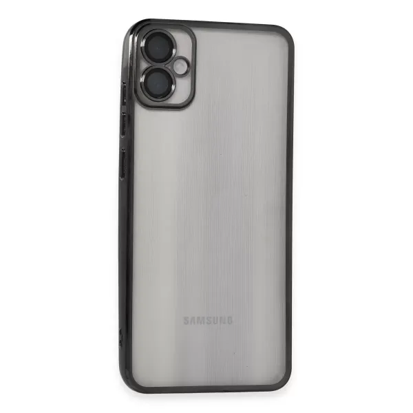 Samsung Galaxy A05 Kılıf Razer Lensli Silikon - Siyah