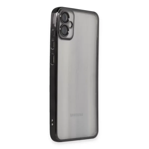 Samsung Galaxy A05 Kılıf Razer Lensli Silikon - Siyah