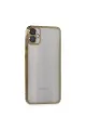 Samsung Galaxy A05 Kılıf Razer Lensli Silikon - Gold