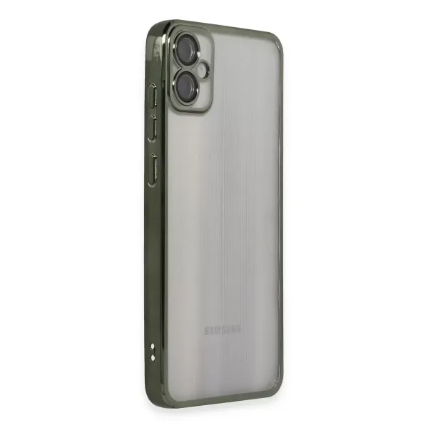 Samsung Galaxy A05 Kılıf Razer Lensli Silikon - Yeşil