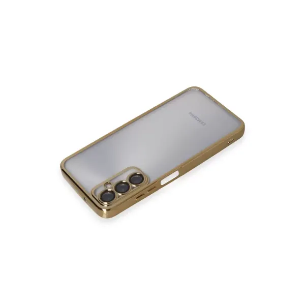 Samsung Galaxy A05s Kılıf Razer Lensli Silikon - Gold