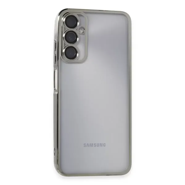 Samsung Galaxy A05s Kılıf Razer Lensli Silikon - Gümüş