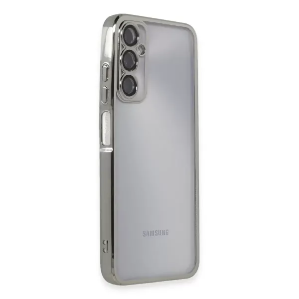 Samsung Galaxy A05s Kılıf Razer Lensli Silikon - Gümüş