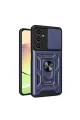 Samsung Galaxy A05 Kılıf Pars Lens Yüzüklü Silikon - Lacivert