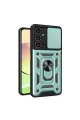 Samsung Galaxy A05 Kılıf Pars Lens Yüzüklü Silikon - Yeşil