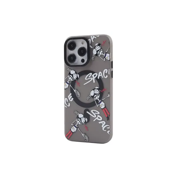Apple İphone 13 Pro Kılıf Apollo Magneticsafe Desenli Kapak - Apollo Siyah - 3