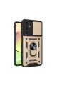 Samsung Galaxy A05s Kılıf Pars Lens Yüzüklü Silikon - Gold