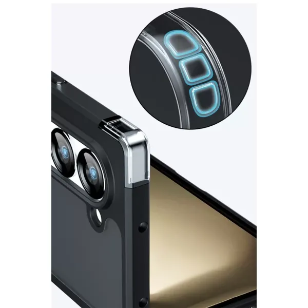 Samsung Galaxy Z Fold 5 Kılıf Blur Fold Kapak - Siyah