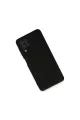 Samsung Galaxy A22 Kılıf Nano İçi Kadife Silikon - Siyah