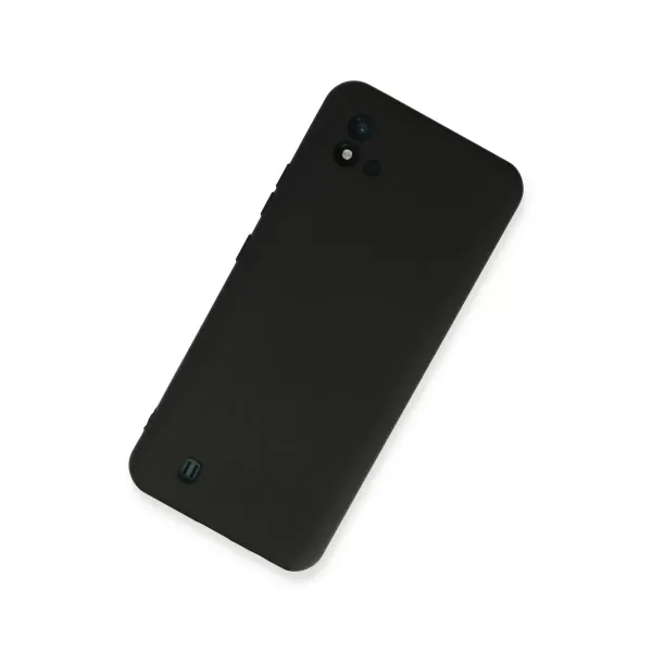 Realme C11 2021 Kılıf Nano İçi Kadife Silikon - Siyah