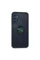 Samsung Galaxy M34 5g Kılıf Montreal Yüzüklü Silikon Kapak - Yeşil