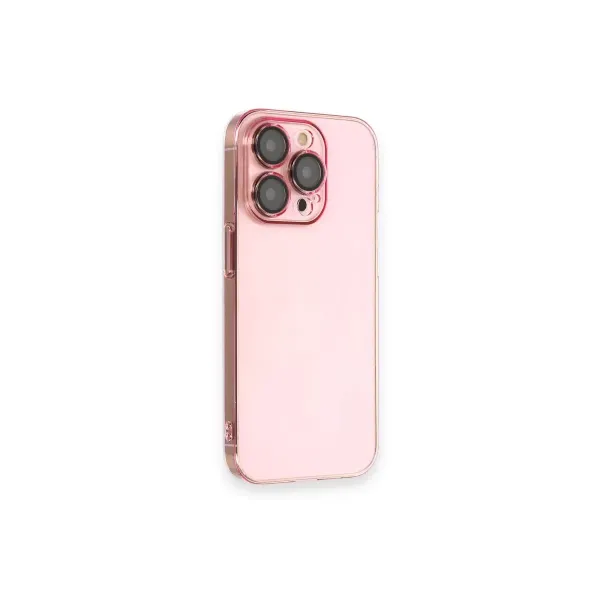 Apple İphone 13 Pro Kılıf Armada Lensli Kapak - Rose Gold