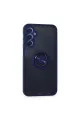 Samsung Galaxy M34 5g Kılıf Montreal Yüzüklü Silikon Kapak - Lacivert