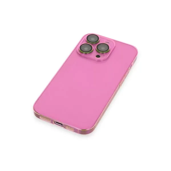 Apple İphone 13 Pro Kılıf Armada Lensli Kapak - Pembe