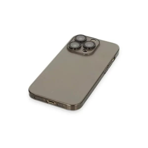 Apple İphone 13 Pro Max Kılıf Armada Lensli Kapak - Siyah