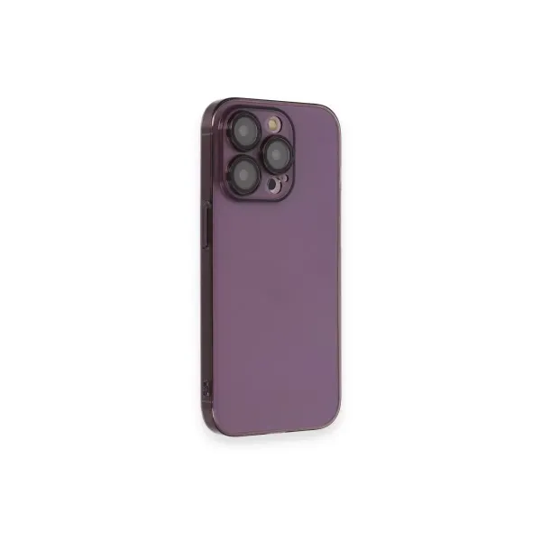Apple İphone 13 Pro Max Kılıf Armada Lensli Kapak - Derin Mor