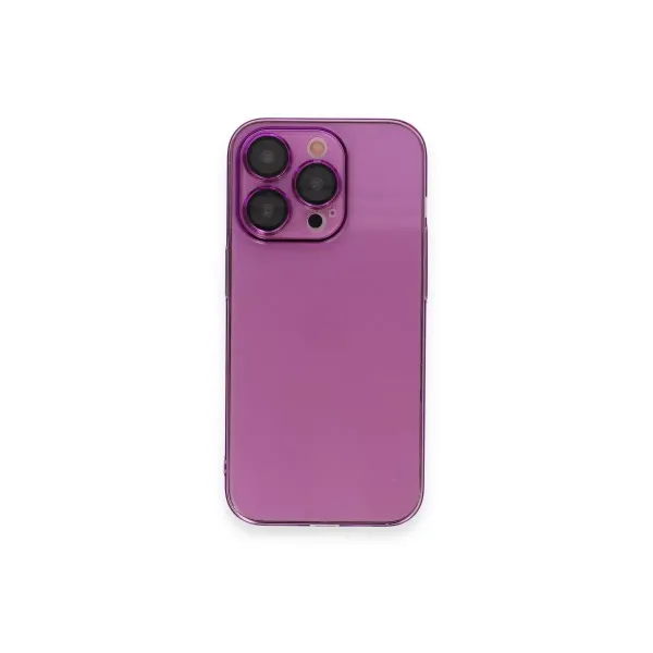 Apple İphone 13 Pro Max Kılıf Armada Lensli Kapak - Mor