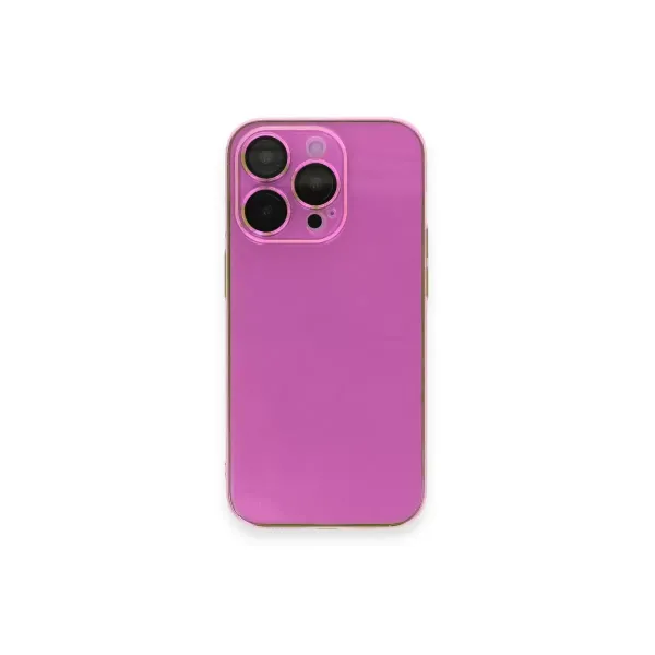 Apple İphone 13 Pro Max Kılıf Armada Lensli Kapak - Pembe